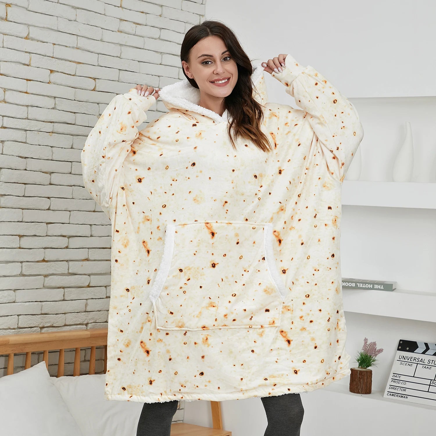 Ladies fleece poncho